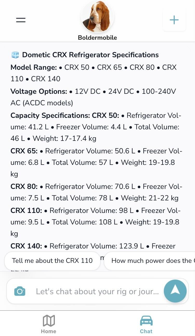 Dometic fridge specifications
